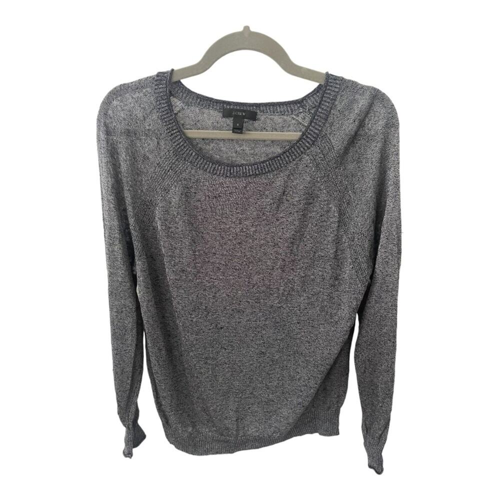 J. Crew Pullover Sweater Linen Blend Lightweight Casual Preppy Cozy Classic S